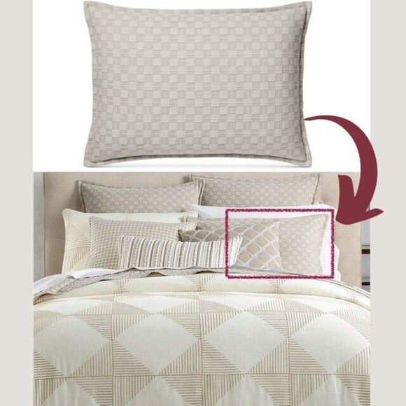 Hotel Collection Diamond Embroidered Quilted King Sham - Picture 3 of 6